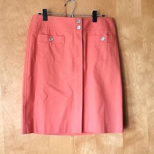 Talbots Orange Wide Waistband Skirt